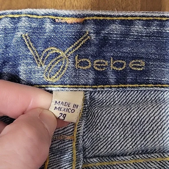 bebe Light Blue Boot Cut Jeans - Picture 2 of 7